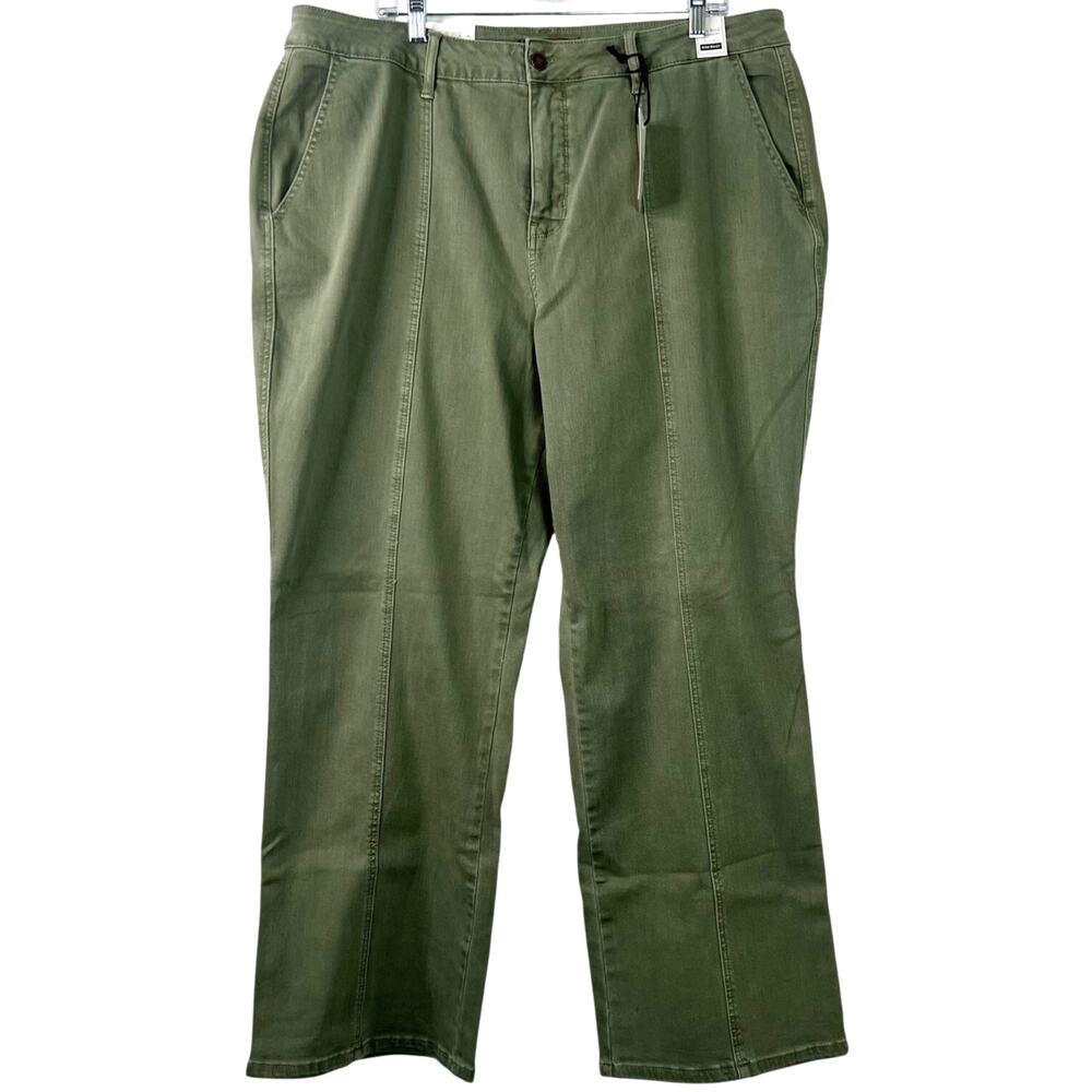 Judy Blue Greenwich High Rise Front Seam Stretch Denim Jean Women 22W Sage Green - Picture 3 of 16